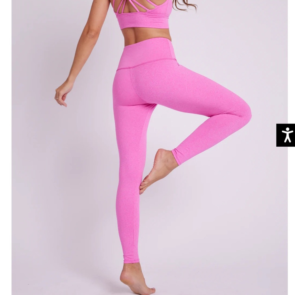 Onzie Positive Pink High Rise Leggings